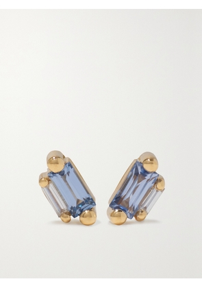 Suzanne Kalan - 18-karat Gold, Sapphire And Diamond Earrings - One size