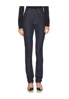 GRLFRND Bryn Mid Rise Skinny in Blue. Size 23. Also in 25, 24, 26, 27, 28, 29, 30, 32.