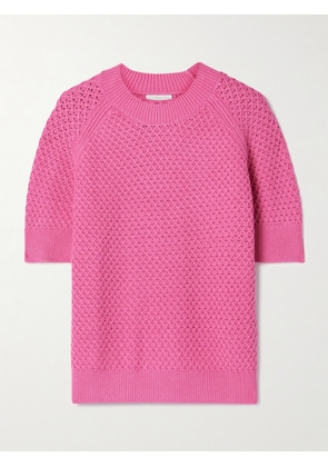 Varley - Lucy Waffle-knit Sweater - Pink - xx small,x small,small,medium,large,x large