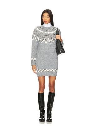 HEARTLOOM Rae Sweater Dress in Grey. Size L. Also in XS, S, M, XL.