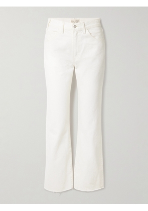 Nili Lotan - Calla Frayed High-rise Straight-leg Jeans - Cream - 24,25,26,27,28,29,30,31,32