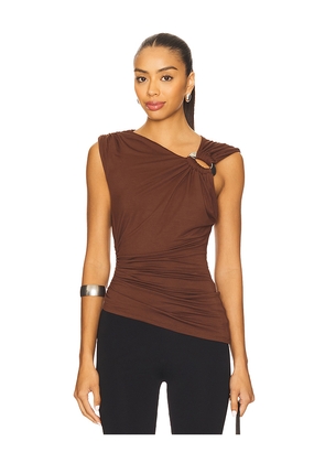 House of Harlow 1960 x REVOLVE Brandy Top in Chocolate. Size L. Also in M, S, XL, XS, XXS.
