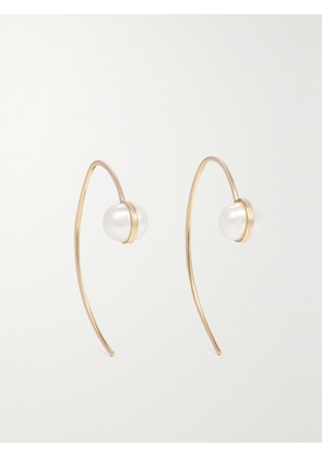Melissa Joy Manning - Wishbone 14-karat Recycled Gold Pearl Earrings - One size