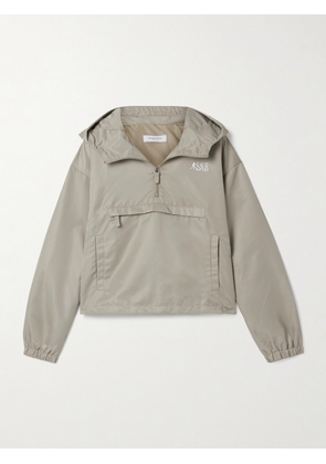 Sporty & Rich - Devi Hooded Shell Jacket - Neutrals - x small,small,medium,large,x large