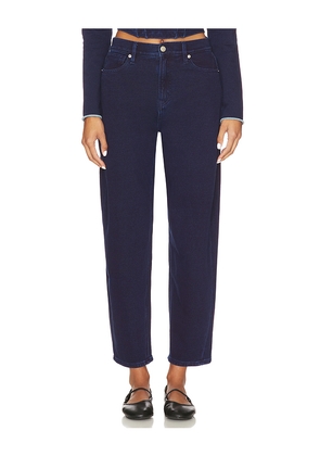 Good American Jeanius Barrel Sweatpants in Blue. Size 0. Also in 4, 6.