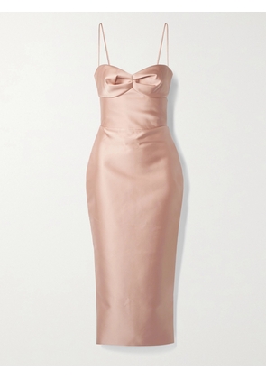 RASARIO - Duchesse-satin Midi Dress - Pink - FR 34,FR 36,FR 38,FR 40,FR 42,FR 44