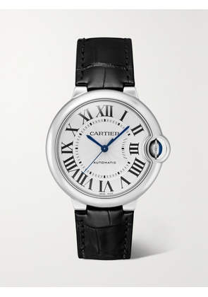 Cartier - Ballon Bleu De Cartier 36mm Stainless Steel And Alligator Watch - Silver - One size