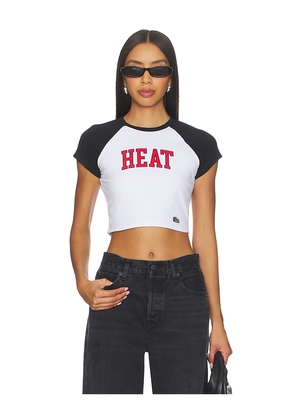 Hype and Vice Miami Heat Homerun Tee in Black,White. Size L. Also in XS, S, M, XL.