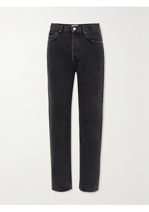 AGOLDE - + Net Sustain '90s Pinch Waist High-rise Straight-leg Organic Jeans - Black - 23,24,25,26,27,28,29,30,31,32