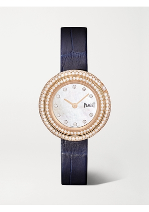 Piaget - Possession 29mm 18-karat Rose Gold, Alligator And Diamond Watch - White - One size