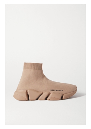 Balenciaga - Speed 2.0 Stretch-knit High-top Sneakers - Neutrals - IT34,IT35,IT36,IT37,IT38,IT39,IT40,IT41