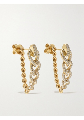 SHAY - Convertible 18-karat Gold Diamond Earrings - One size