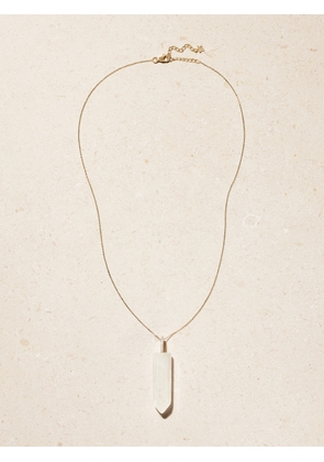 Mateo - 14-karat Gold, Quartz And Diamond Necklace - One size