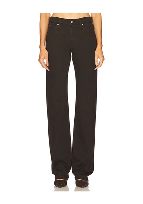 GRLFRND Graham Low Rise Straight Twisted Seam in Brown. Size 24. Also in 26, 29, 30.