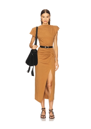 Isabel Marant Nadela Dress in Tan. Size 34/2. Also in 36/4, 38/6, 40/8, 42/10.