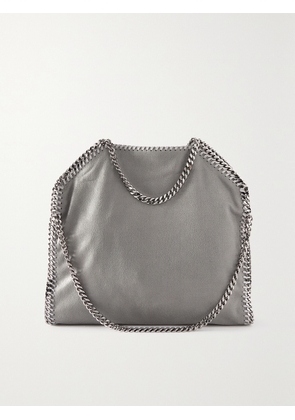 Stella McCartney - Falabella Medium Vegetarian Brushed-leather Shoulder Bag - Gray - One size