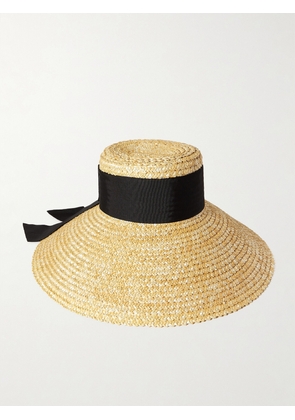 Eugenia Kim - Mirabel Grosgrain-trimmed Straw Sunhat - Neutrals - One size