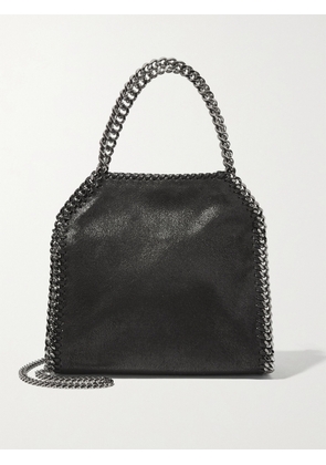 Stella McCartney - The Falabella Mini Faux Brushed-leather Shoulder Bag - Black - One size