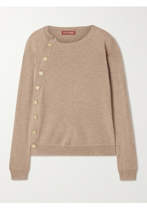 Altuzarra - Minamoto Button-embellished Cashmere Sweater - Neutrals - x small,small,medium,large,x large