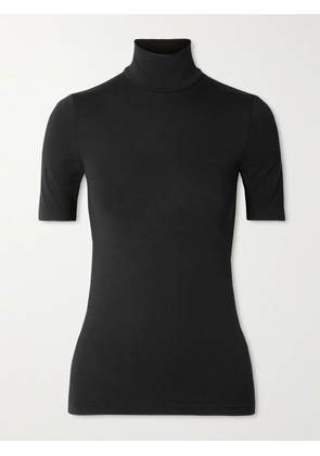 Wolford - Aurora Modal-blend Jersey Turtleneck Top - Black - x small,small,medium,large