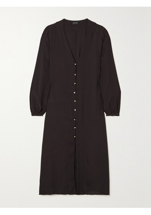 HAIGHT - Duda Crepe Midi Dress - Black - x small,small,medium,large