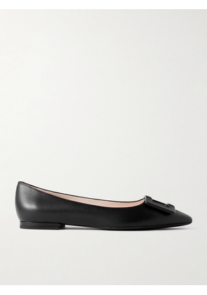 Roger Vivier - Gommettine Buckled Leather Ballet Flats - Black - IT34,IT34.5,IT35,IT35.5,IT36,IT36.5,IT37,IT37.5,IT38,IT38.5,IT39,IT39.5,IT40,IT40.5,IT41,IT41.5,IT42