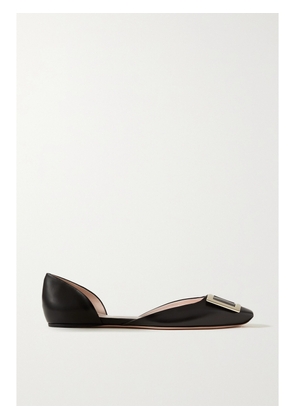 Roger Vivier - Trompette D'orsay Leather Ballet Flats - Black - IT34,IT34.5,IT35,IT35.5,IT36,IT36.5,IT37,IT37.5,IT38,IT38.5,IT39,IT39.5,IT40,IT40.5,IT41,IT41.5,IT42