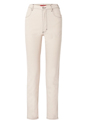 ECKHAUS LATTA - El High-rise Straight-leg Jeans - Cream - 26