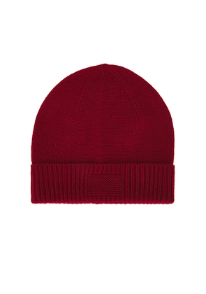 Guest In Residence Rib Cuff Beanie in Red.