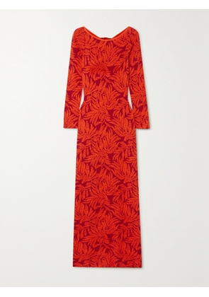 Johanna Ortiz - + Net Sustain Manhattan Solstice Printed Pima Cotton Maxi Dress - Red - x small,small,medium,large,x large