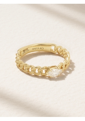 Anita Ko - 18-karat Gold Diamond Ring - 4,5,6,7