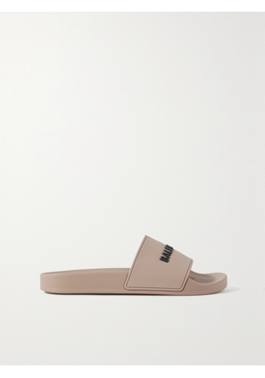 Balenciaga - Pool Logo-embossed Neon Rubber Slides - Neutrals - IT35,IT36,IT37,IT38,IT39,IT40,IT41,IT42