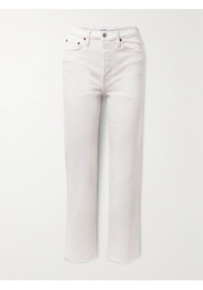 RE/DONE - 70s Stove Pipe Straight-leg Jeans - Off-white - 23,24,25,26,27,28,29,30,31,32