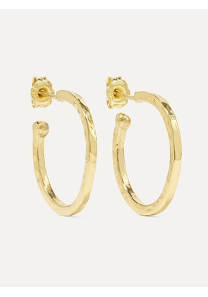 Jennifer Meyer - Hammered 18-karat Gold Hoop Earrings - One size