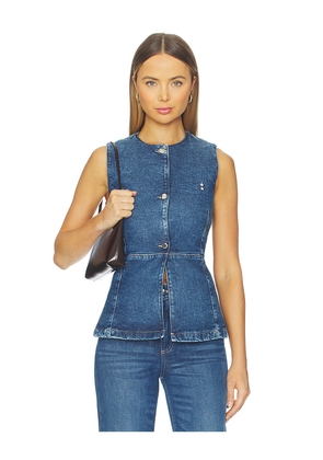 Icon Denim Lola Denim Vest. Size L. Also in XS, S, M, XL.