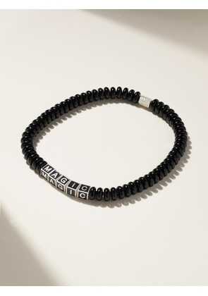 Lauren Rubinski - Magic Sterling Silver, Enamel And Bead Necklace - Black - One size