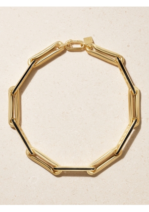 Lauren Rubinski - Extra Large 14-karat Gold And Enamel Necklace - One size