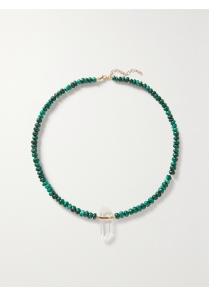 JIA JIA - Gold, Malachite And Quartz Necklace - Green - One size
