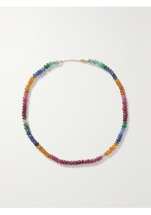 JIA JIA - Gold Sapphire Necklace - Blue - One size