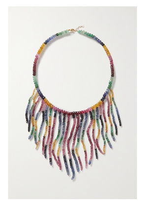 JIA JIA - Gold Sapphire Necklace - Blue - One size