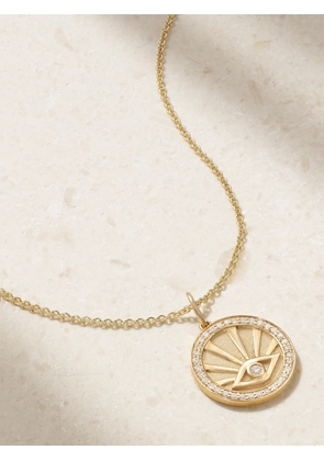 Sydney Evan - Evil Eye 14-karat Gold Diamond Necklace - One size