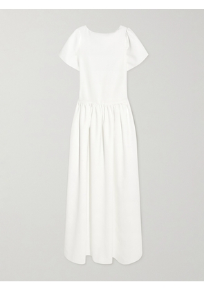 Halfpenny London - Stella Drop-waist Crepe De Chine Gown - White - UK 6,UK 8,UK 10