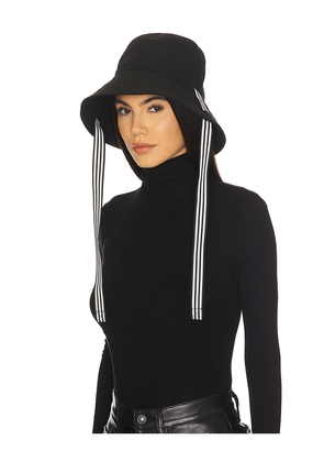 Favorite Daughter Script Bucket Hat in Black.