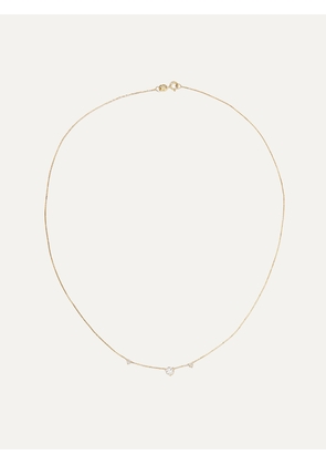 WWAKE - Three Step 14-karat Gold Diamond Necklace - One size