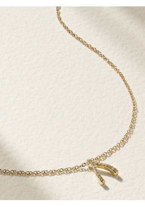 Jennifer Meyer - Wishbone 18-karat Gold Diamond Necklace - One size