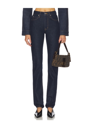 GRLFRND Cigarette Jean in Blue. Size 23. Also in 31, 32.