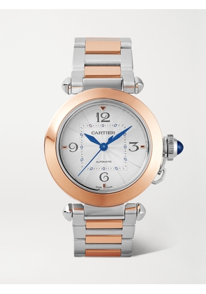 Cartier - Pasha De Cartier Automatic 35mm Stainless Steel And 18-karat Rose Gold Watch - One size