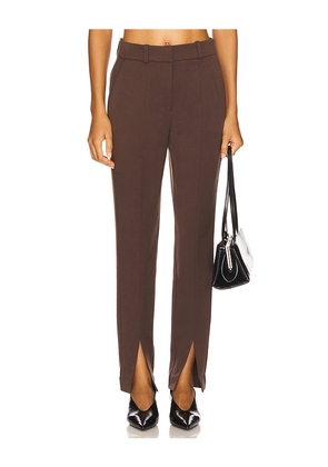 Favorite Daughter Split Decision Pant in Brown. Size 10. Also in 6.