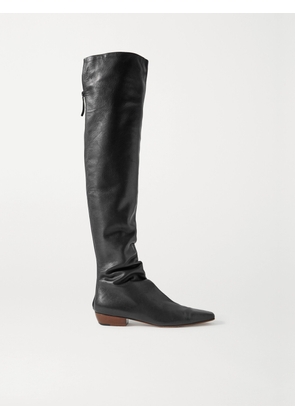 The Row - Leather Knee Boots - Black - IT35,IT36,IT36.5,IT37,IT37.5,IT38,IT38.5,IT39,IT39.5,IT40,IT40.5,IT41,IT41.5,IT42