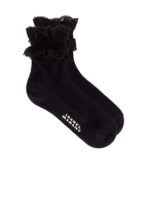 Isabel Marant Tanita Socks in Black.